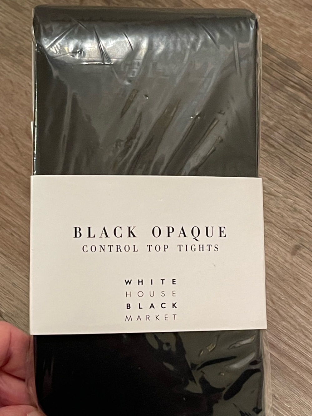White House Black Market Black Opaque Tights - S/M M/L Packaging